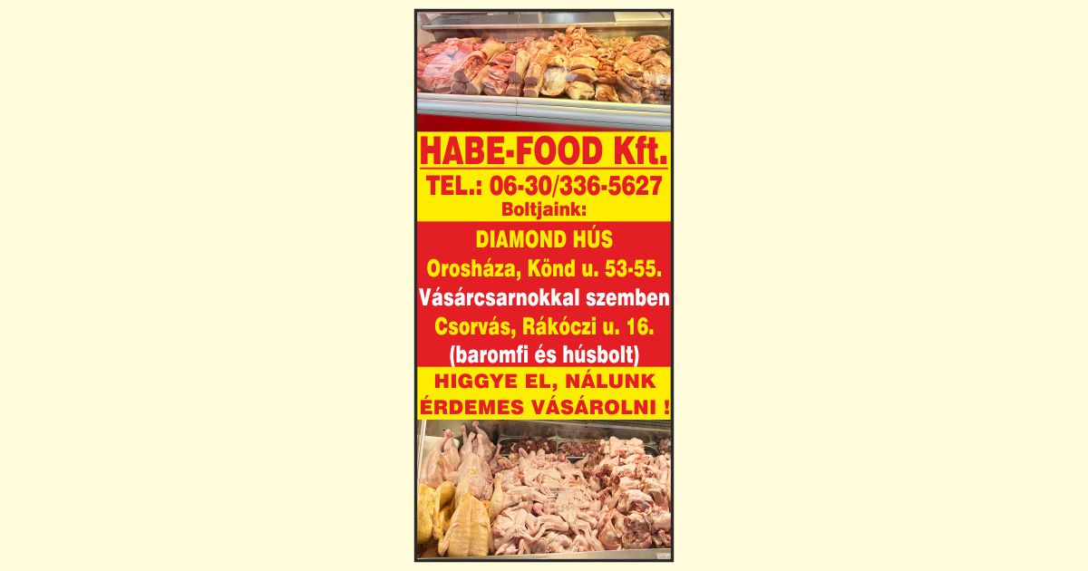 HABE-FOOD Kft. húsboltok