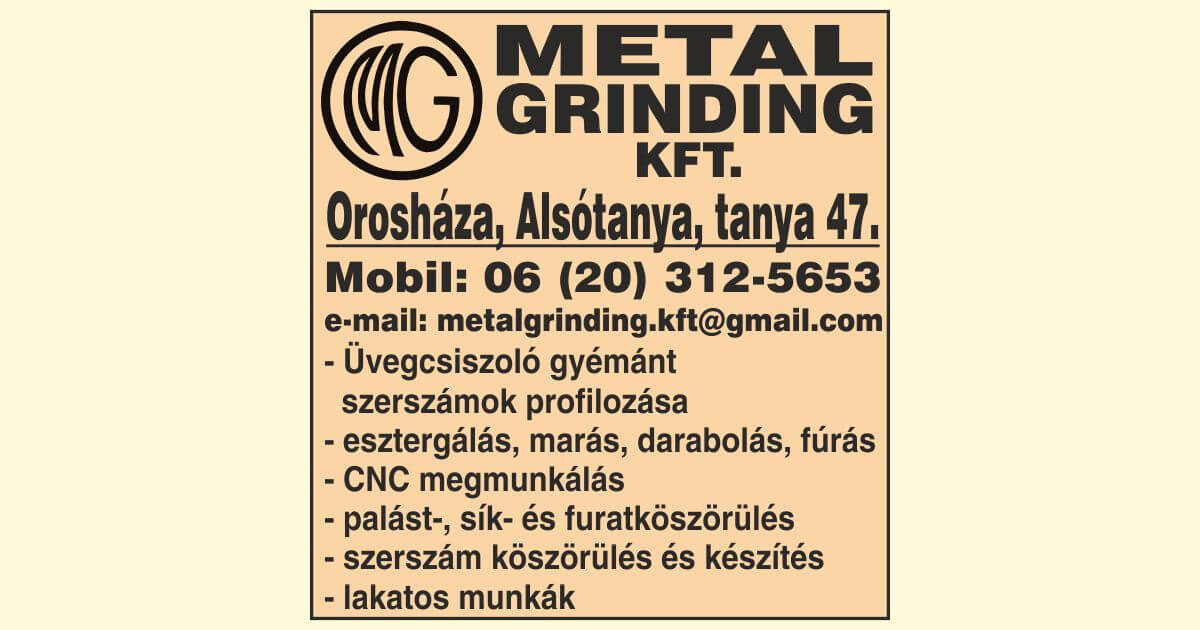 Metal-Grinding Kft. - Orosháza