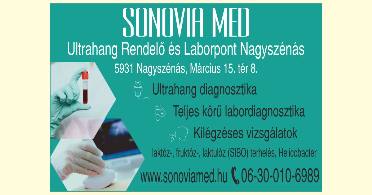 Sonovia Med Ultrahang Rendelő és Laborpont Nagyszénás